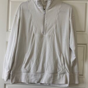 Aerie Women’s Half-Zip Sweater - White